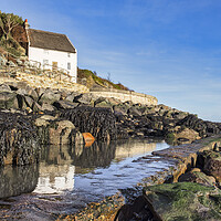 Buy canvas prints of Runswick Bay Thatched Cottage by Tim Hill