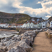 Buy canvas prints of Serenity at Staithes by Tim Hill