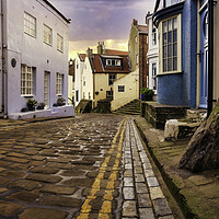 Buy canvas prints of Staithes Cobbled Street by Tim Hill