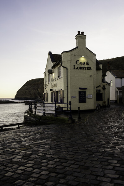 Cod & Lobster Pub, Staithes, North Yorkshire Picture Board by Tim Hill