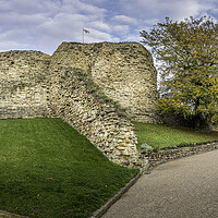 Buy canvas prints of Pontefract Castle in Autumn by Tim Hill
