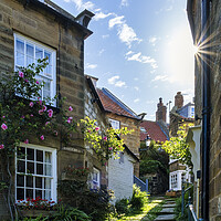 Buy canvas prints of Sunny Place, Robin Hoods Bay by Tim Hill