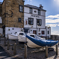 Buy canvas prints of The Bay Hotel Robin Hoods Bay by Tim Hill
