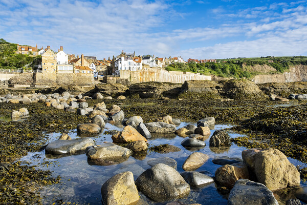 Majestic Robin Hoods Bay Picture Board by Tim Hill