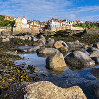 Buy canvas prints of Yorkshire coast seascape, Robin Hoods Bay by Tim Hill