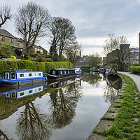 Buy canvas prints of Serene beauty of Skipton canal by Tim Hill