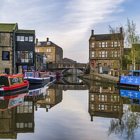 Buy canvas prints of Serenity on the Skipton Canal by Tim Hill