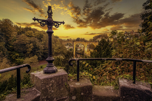 Knaresborough Sunset North Yorkshire Picture Board by Tim Hill