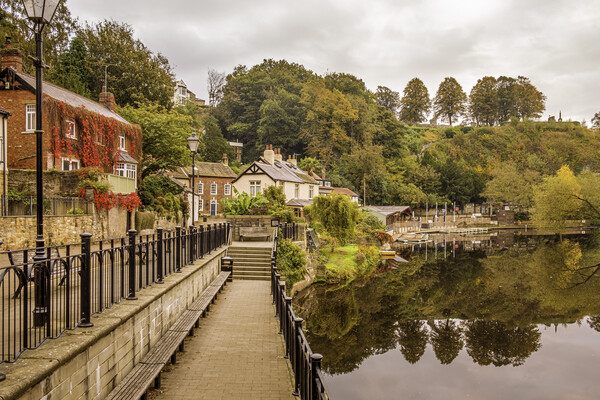 Knaresborough Waterfront North Yorkshire Picture Board by Tim Hill