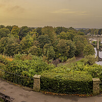 Buy canvas prints of Knaresborough Panoramic North Yorkshire by Tim Hill