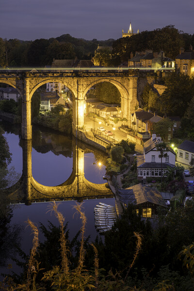 Serene Knaresborough Waterfront Picture Board by Tim Hill
