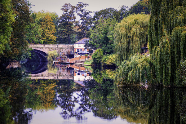Knaresborough Reflections North Yorkshire Picture Board by Tim Hill