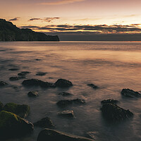 Buy canvas prints of A Serene Sunrise over Sandsend by Tim Hill