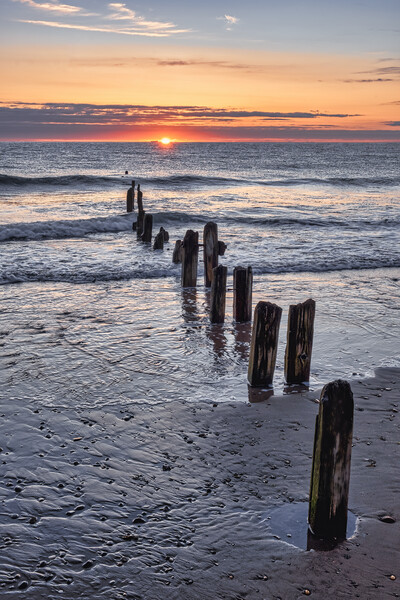 Sandsend Sunrise North Yorkshire Picture Board by Tim Hill