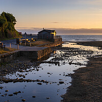 Buy canvas prints of Sandsend Cafe on the Yorkshire Coast. by Tim Hill
