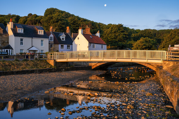 Moonset over Sandsend North Yorkshire Picture Board by Tim Hill