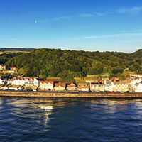 Buy canvas prints of Sandsend Panormaic North Yorkshire by Tim Hill