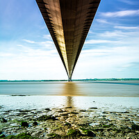 Buy canvas prints of A Serene View of the Mighty Humber Bridge by Tim Hill