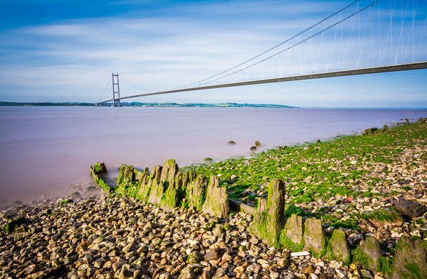 Humber Bridge Long Exposure Picture Board by Tim Hill
