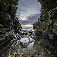 Buy canvas prints of Rock Arch at Thornwick Bay by Tim Hill