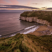 Buy canvas prints of Majestic Sunrise at Thornwick Bay by Tim Hill