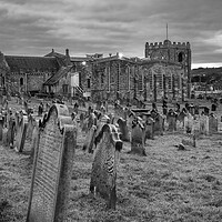 Buy canvas prints of Serene Beauty of Whitbys St Mary by Tim Hill