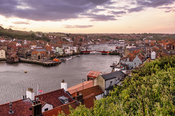 Whitby Swing Bridge North Yorkshire Picture Board by Tim Hill