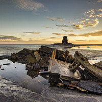 Buy canvas prints of The Haunting Beauty of Admiral Von Tromp Shipwreck by Tim Hill