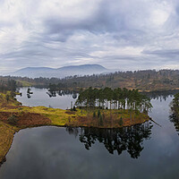Buy canvas prints of Majestic Tarn Hows Reflecting the Mystical Sky by Tim Hill