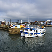 Buy canvas prints of Stormy C leaved Bridlington Harbour by Tim Hill