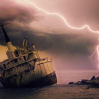 Buy canvas prints of Edro 3 Shipwreck by Tim Hill