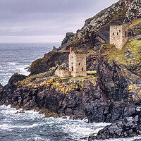 Buy canvas prints of Botallack Mine and Crown Engine Houses by Tim Hill