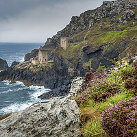 Buy canvas prints of Majestic and Treacherous Botallacks Tin Mines by Tim Hill