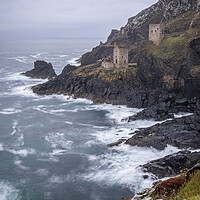 Buy canvas prints of Precarious Beauty of Botallack Mine by Tim Hill