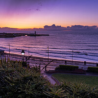 Buy canvas prints of Radiant Sunrise at Scarborough by Tim Hill