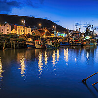 Buy canvas prints of Serenity of Scarborough Harbour by Tim Hill