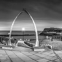 Buy canvas prints of Whitby Whalebones Black and White by Tim Hill