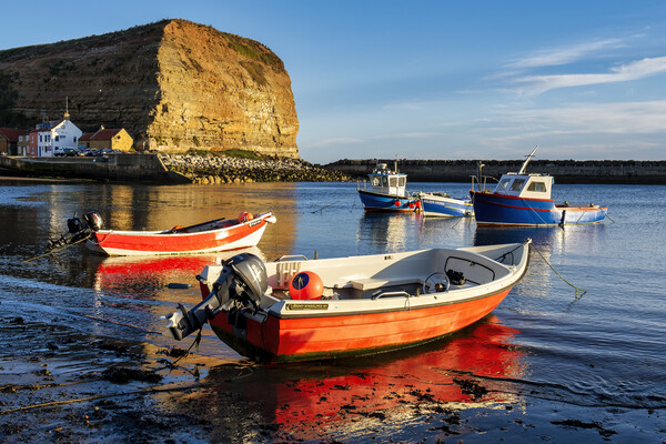 Serenity in Staithes Picture Board by Tim Hill