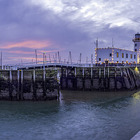 Buy canvas prints of Scarborough Harbour entrance and Lighthouse by Tim Hill