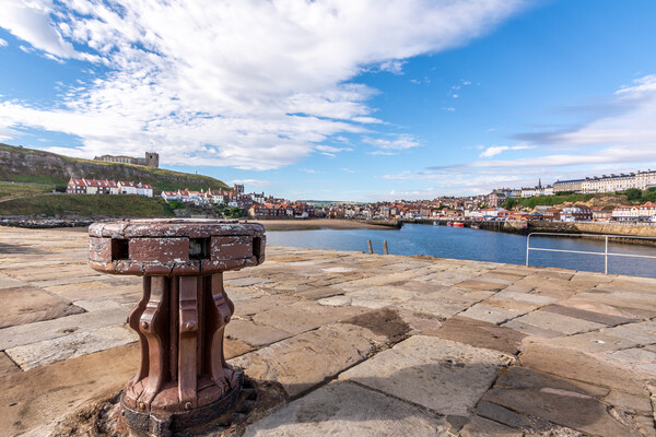 Whitby Harbour Scene Picture Board by Tim Hill