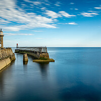 Buy canvas prints of Whitby East Pier by Tim Hill