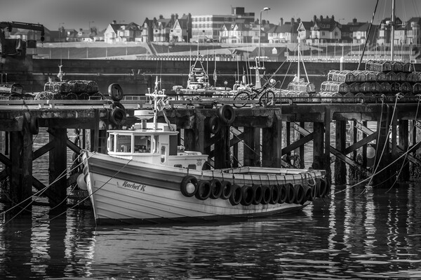 bridlington Black and White Picture Board by Tim Hill