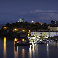 Buy canvas prints of Tenby Harbour at Night by Tim Hill