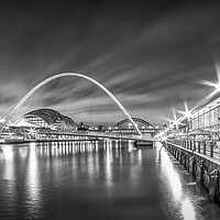 Buy canvas prints of Illuminated Newcastle Quays by Tim Hill