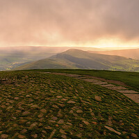 Buy canvas prints of Majestic Sunrise at Mam Tor by Tim Hill