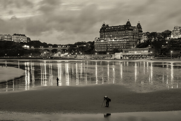 Golden Hour on Scarborough Beach Picture Board by Tim Hill