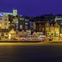 Buy canvas prints of Scarborough Seafront at Night by Tim Hill