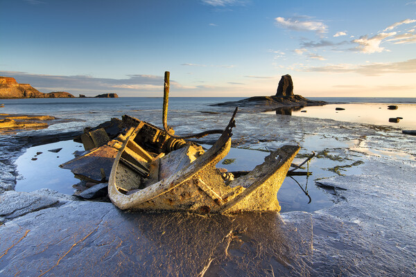 Admiral Von Tromp Shipwreck at Saltwick Bay Picture Board by Tim Hill