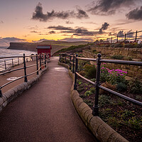 Buy canvas prints of Saltburn Cliff Top Sunrise by Tim Hill