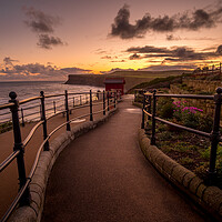 Buy canvas prints of A Serene Sunrise on Saltburn Cliff by Tim Hill